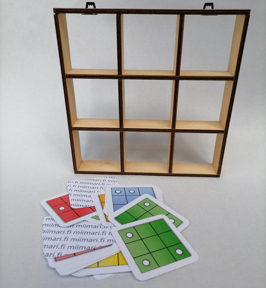 Taulupeli kuviohaastekorteilla