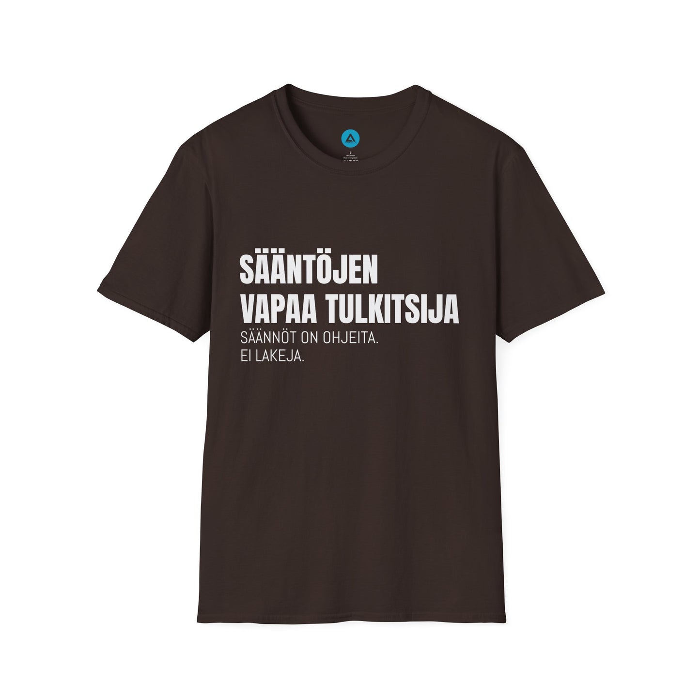 SÄÄNTÖJEN VAPAA TULKITSIJA – Unisex T-paita
