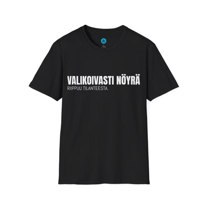 VALIKOIVASTI NÖYRÄ – Unisex T-paita