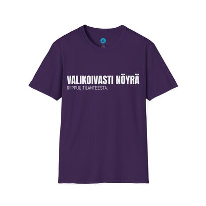 VALIKOIVASTI NÖYRÄ – Unisex T-paita