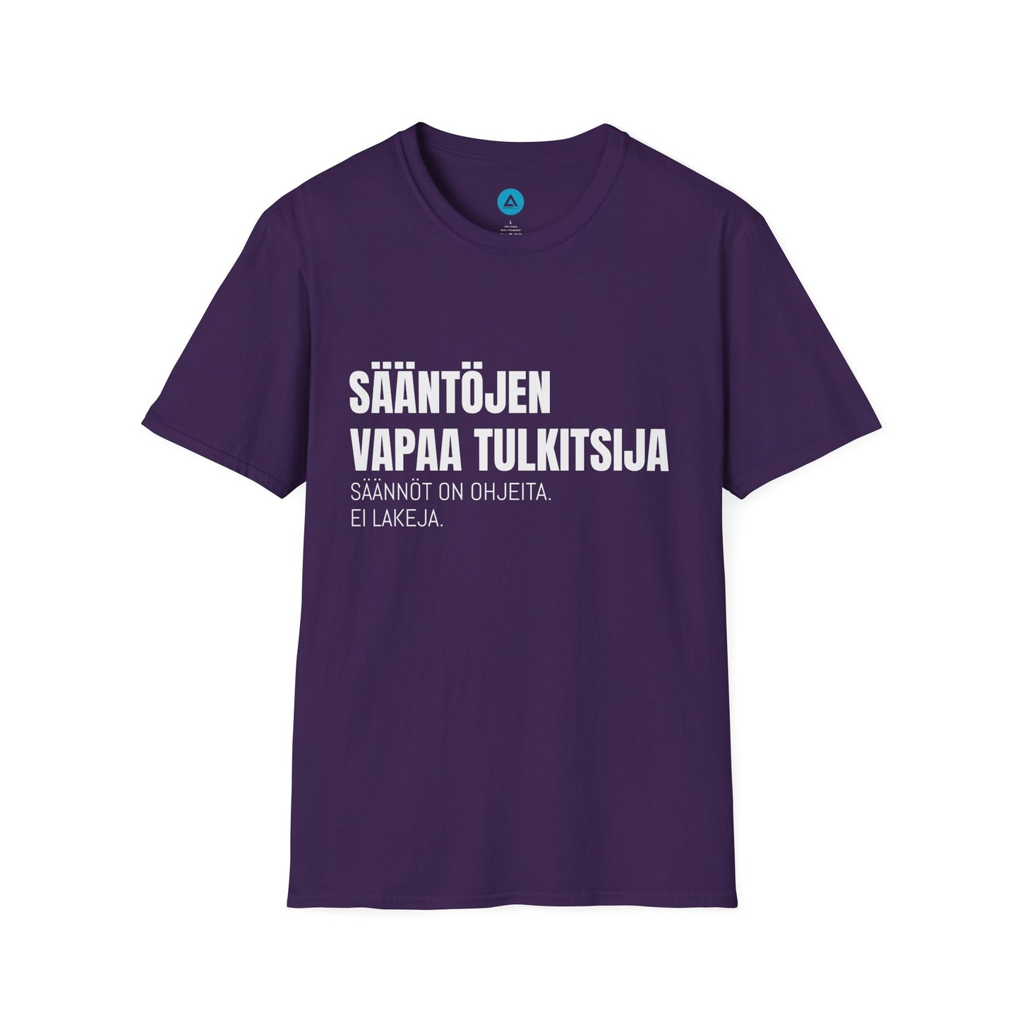 SÄÄNTÖJEN VAPAA TULKITSIJA – Unisex T-paita