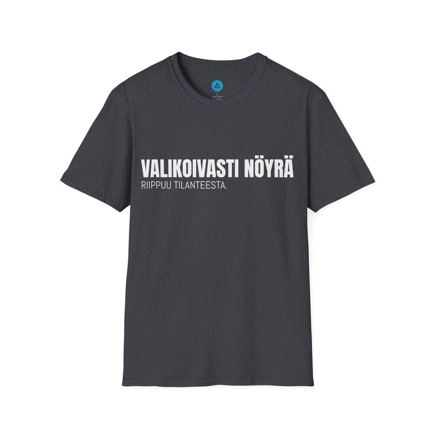 VALIKOIVASTI NÖYRÄ – Unisex T-paita