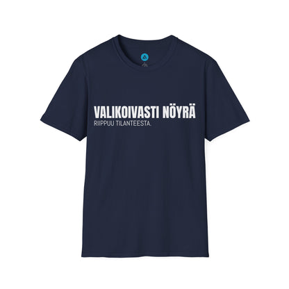 VALIKOIVASTI NÖYRÄ – Unisex T-paita