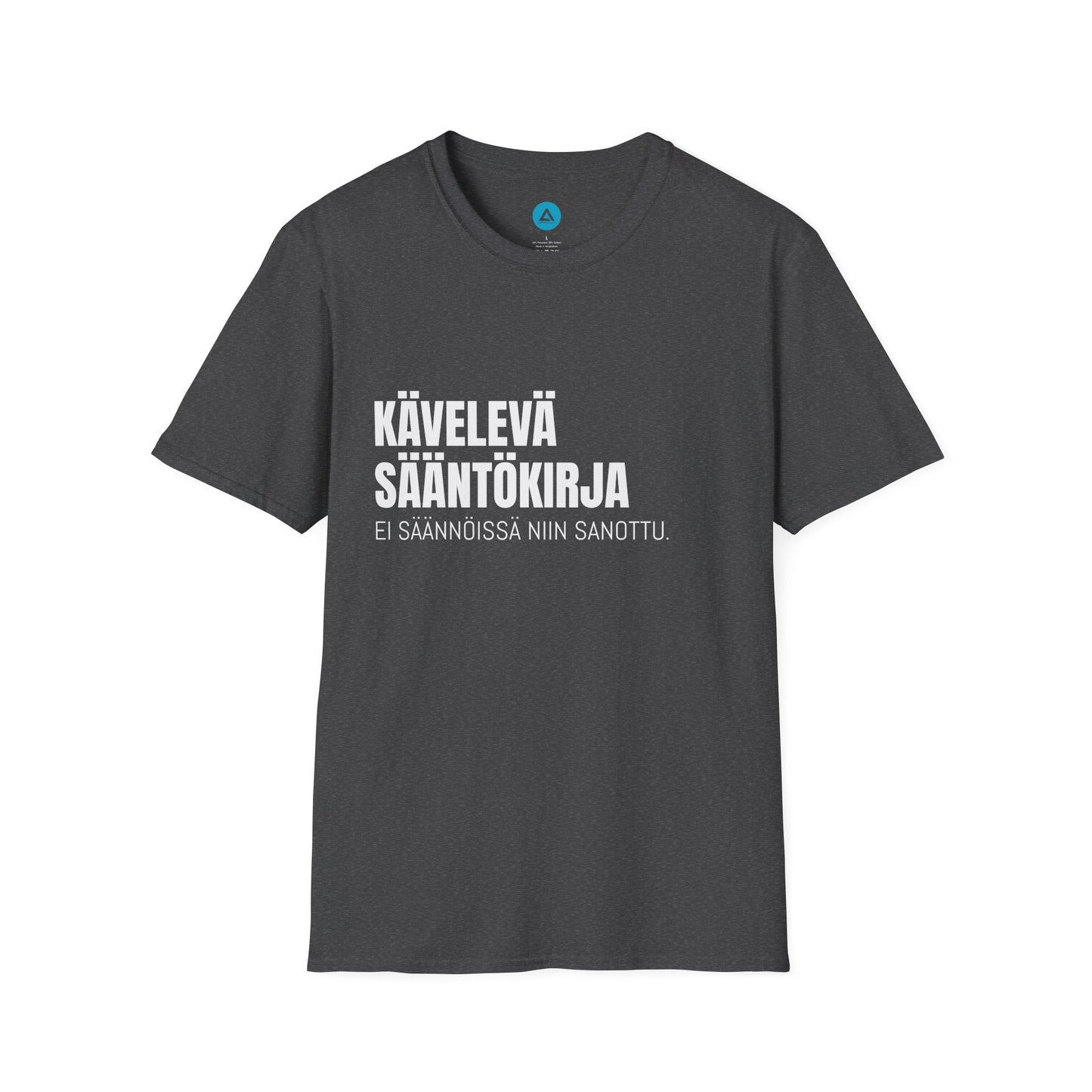 KÄVELEVÄ SÄÄNTÖKIRJA – Unisex T-paita