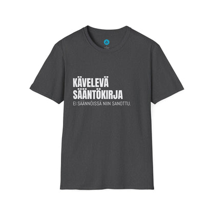 KÄVELEVÄ SÄÄNTÖKIRJA – Unisex T-paita
