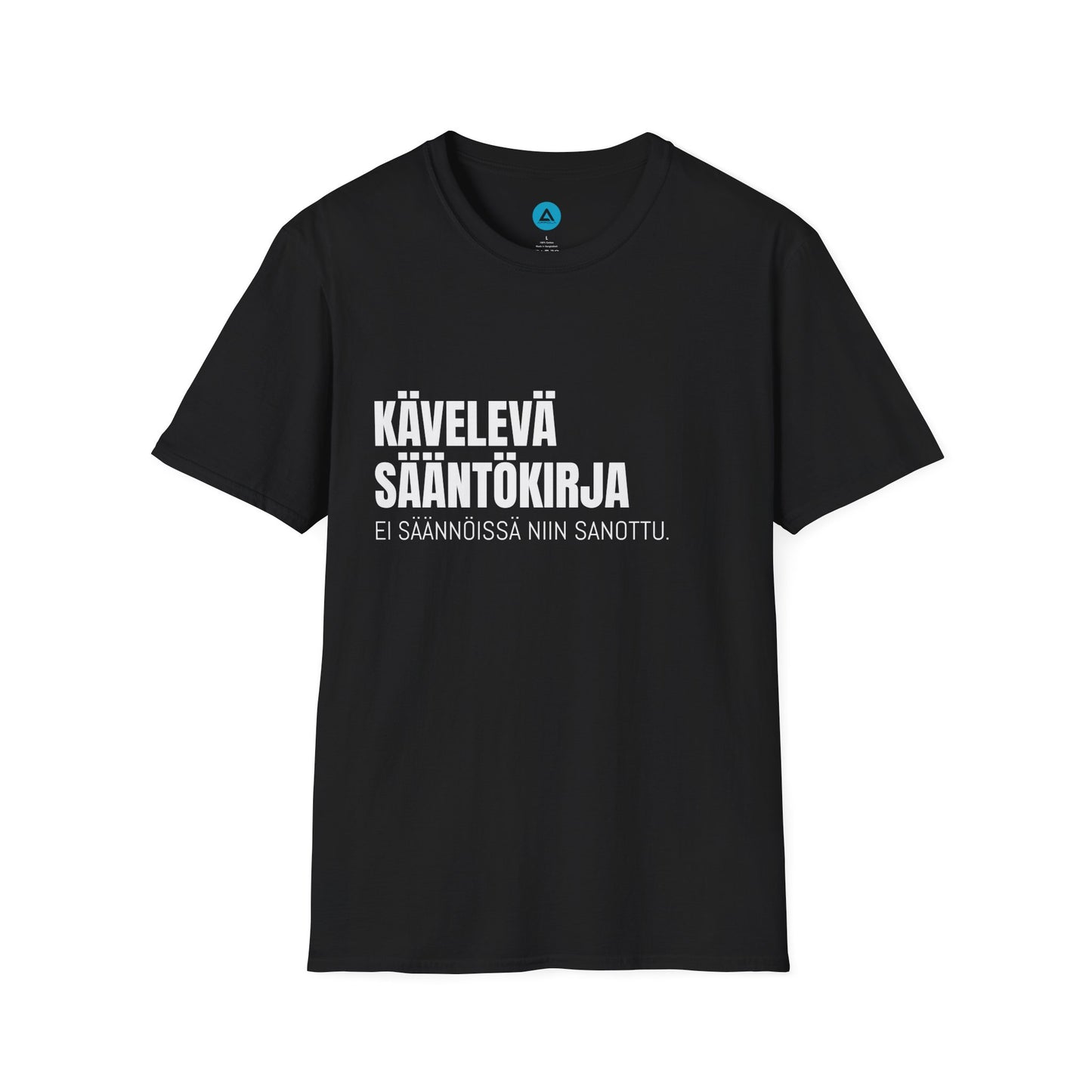KÄVELEVÄ SÄÄNTÖKIRJA – Unisex T-paita