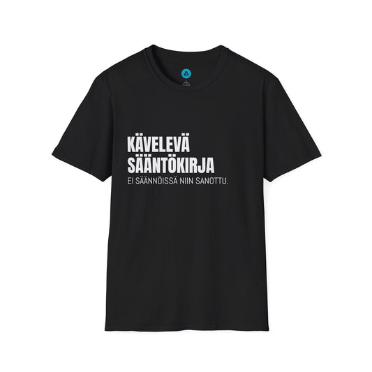 KÄVELEVÄ SÄÄNTÖKIRJA – Unisex T-paita