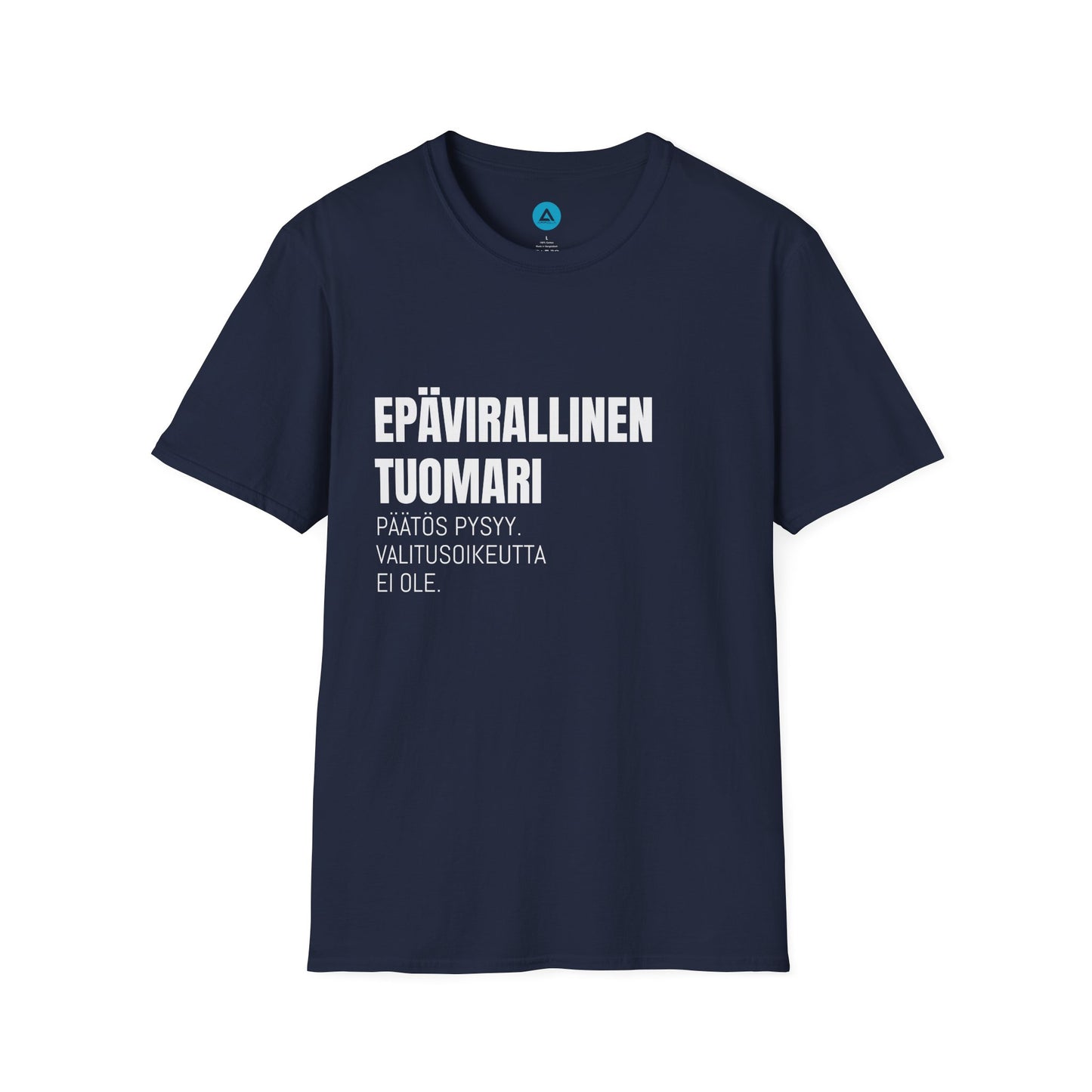 EPÄVIRALLINEN TUOMARI – Unisex T-paita