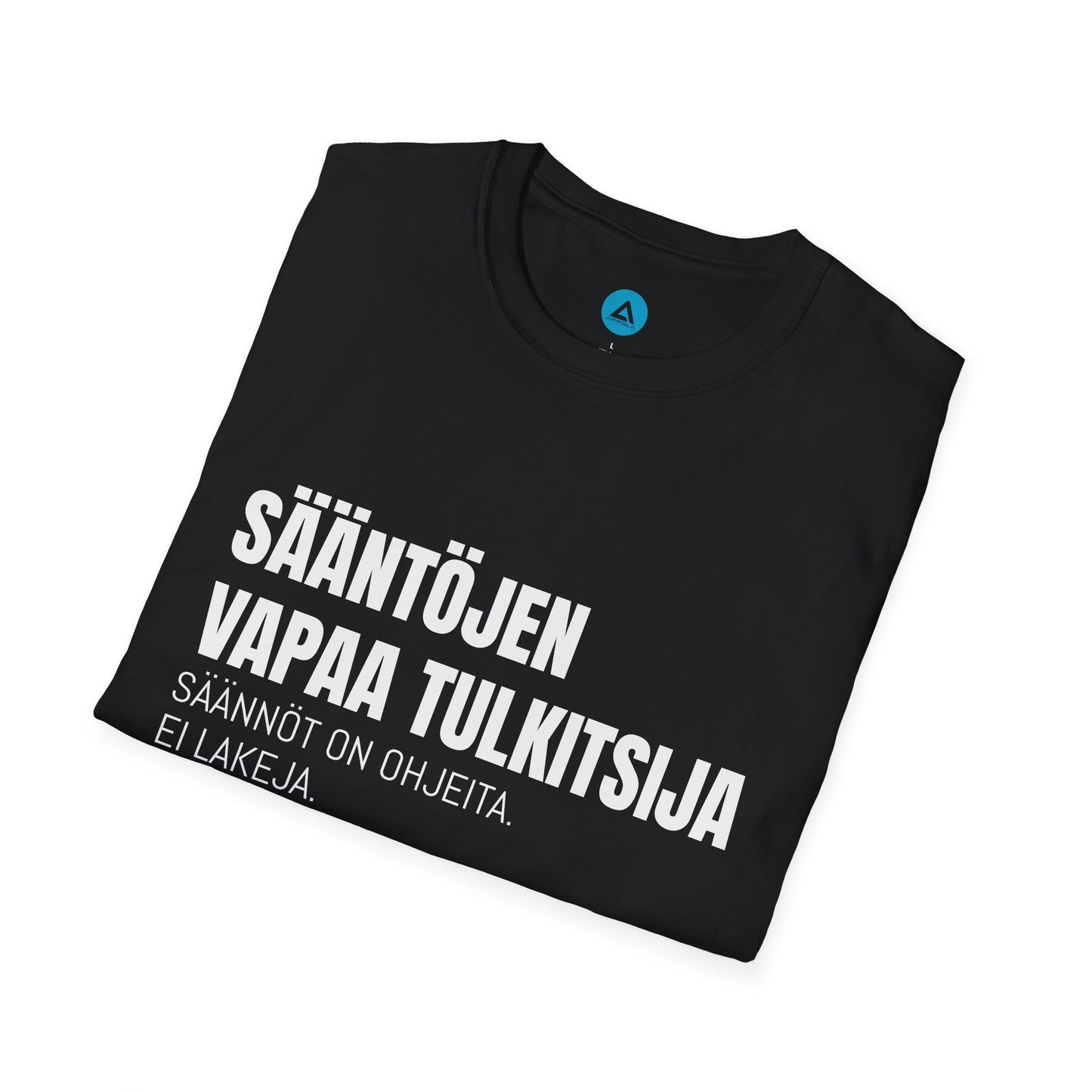 SÄÄNTÖJEN VAPAA TULKITSIJA – Unisex T-paita