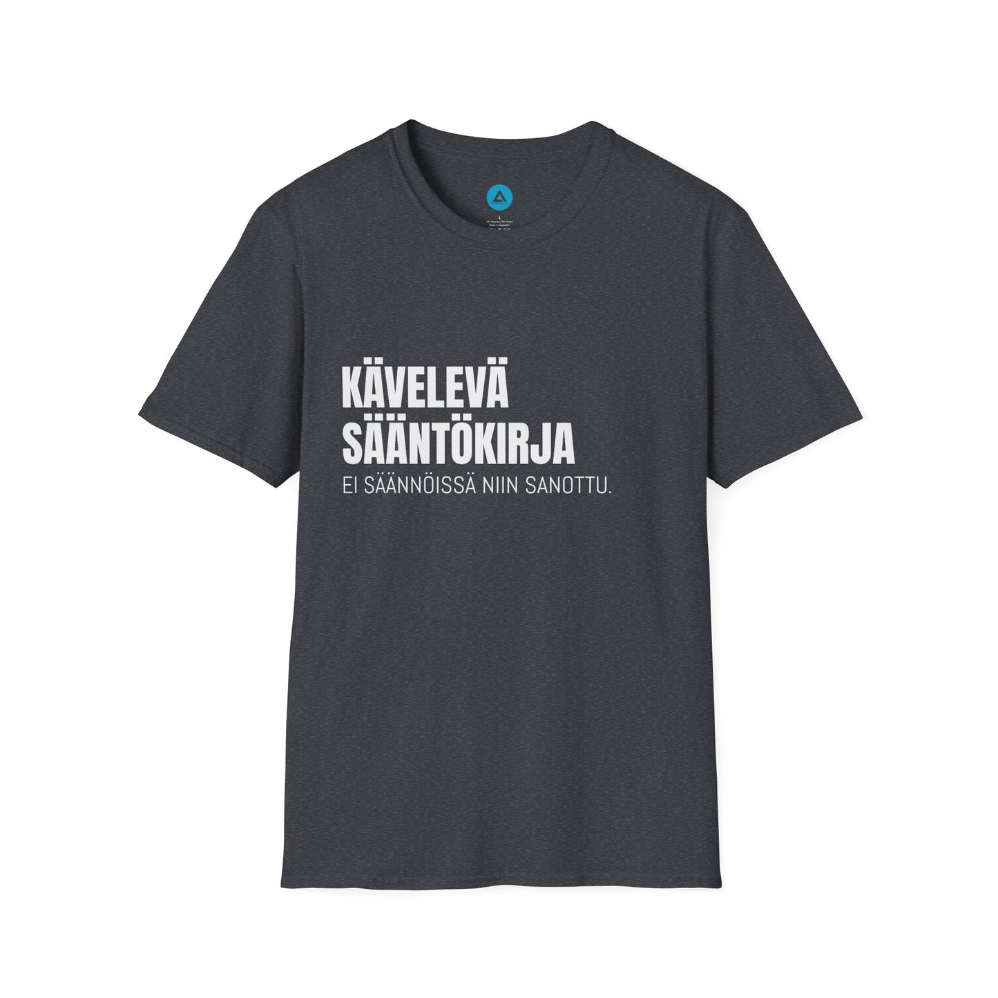 KÄVELEVÄ SÄÄNTÖKIRJA – Unisex T-paita